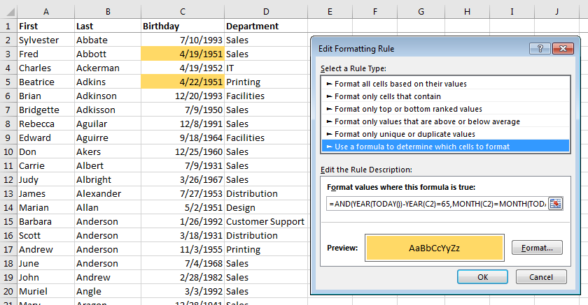 Using Excel Conditional Formatting Based On Date Pryor Learning